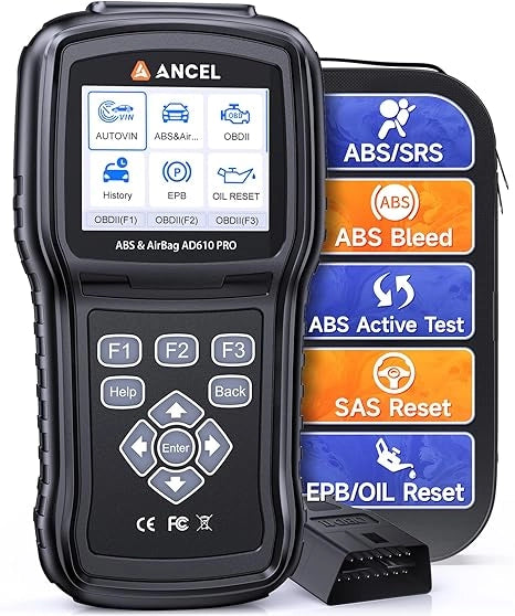 ANCEL AD610 PRO ABS and SRS scanner